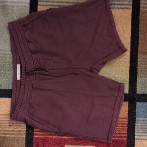 Outerknown Sweat Shorts Burgundy Size M